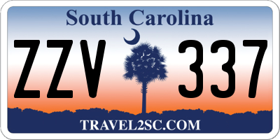 SC license plate ZZV337