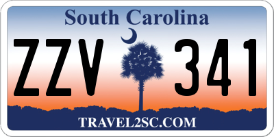 SC license plate ZZV341