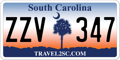 SC license plate ZZV347