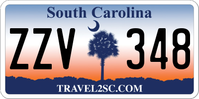 SC license plate ZZV348
