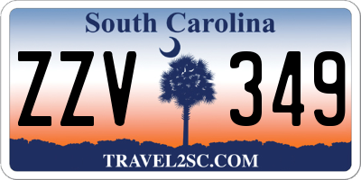 SC license plate ZZV349