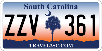 SC license plate ZZV361