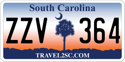 SC license plate ZZV364