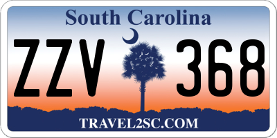 SC license plate ZZV368