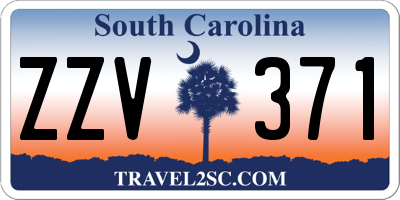 SC license plate ZZV371