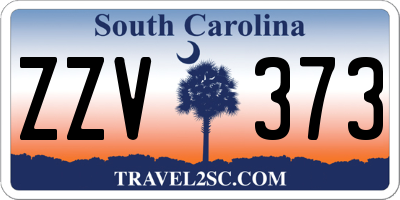 SC license plate ZZV373