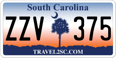 SC license plate ZZV375
