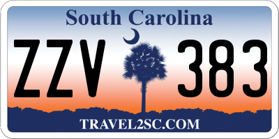 SC license plate ZZV383