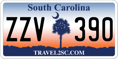 SC license plate ZZV390