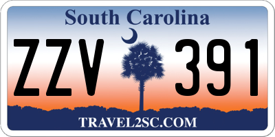 SC license plate ZZV391