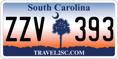 SC license plate ZZV393