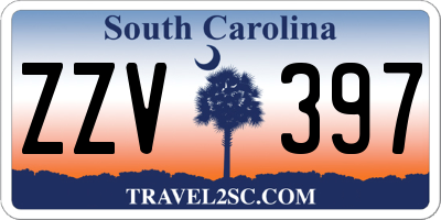 SC license plate ZZV397