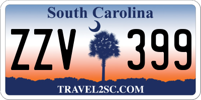 SC license plate ZZV399