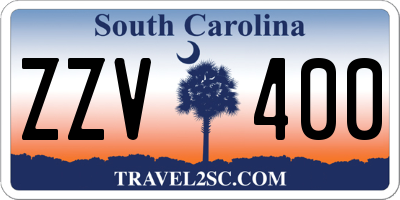 SC license plate ZZV400