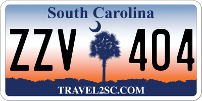 SC license plate ZZV404