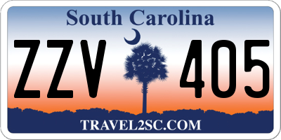 SC license plate ZZV405