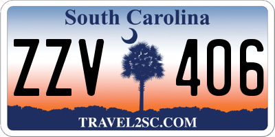 SC license plate ZZV406