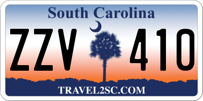 SC license plate ZZV410