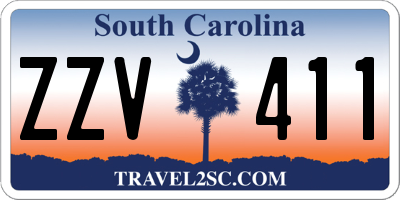 SC license plate ZZV411