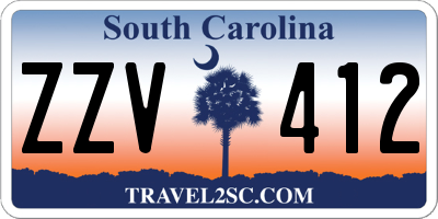 SC license plate ZZV412