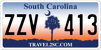 SC license plate ZZV413