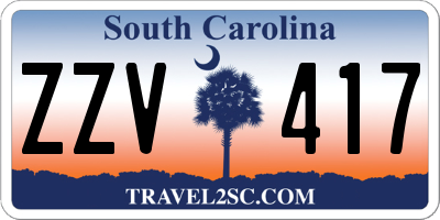 SC license plate ZZV417