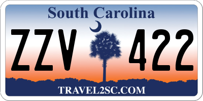 SC license plate ZZV422