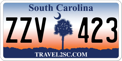 SC license plate ZZV423