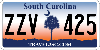 SC license plate ZZV425