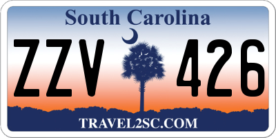 SC license plate ZZV426