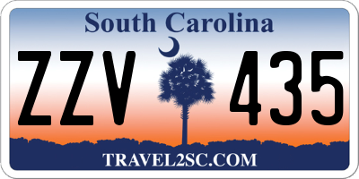 SC license plate ZZV435