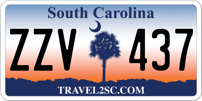 SC license plate ZZV437