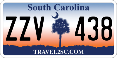 SC license plate ZZV438