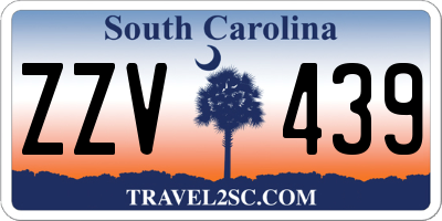 SC license plate ZZV439