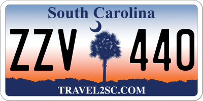 SC license plate ZZV440