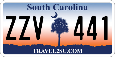 SC license plate ZZV441
