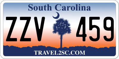 SC license plate ZZV459