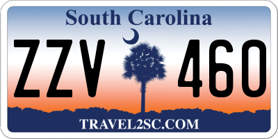 SC license plate ZZV460