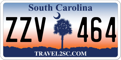 SC license plate ZZV464