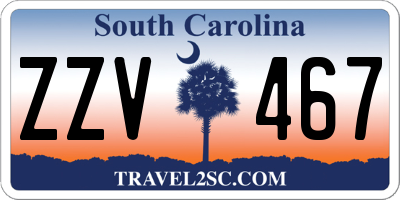 SC license plate ZZV467