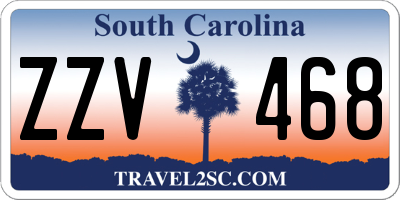 SC license plate ZZV468