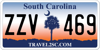 SC license plate ZZV469
