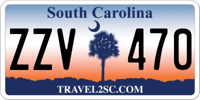 SC license plate ZZV470