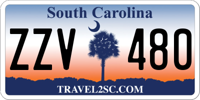 SC license plate ZZV480