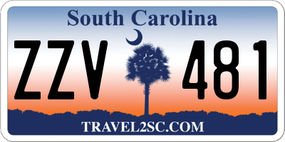 SC license plate ZZV481