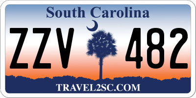 SC license plate ZZV482