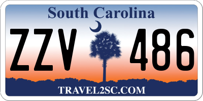 SC license plate ZZV486