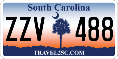 SC license plate ZZV488
