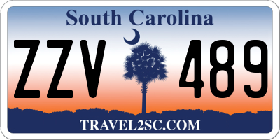 SC license plate ZZV489