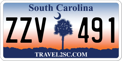 SC license plate ZZV491